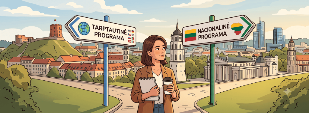 Tarptautinė programa ar nacionalinė programa: ką pasirinkti Vilniuje